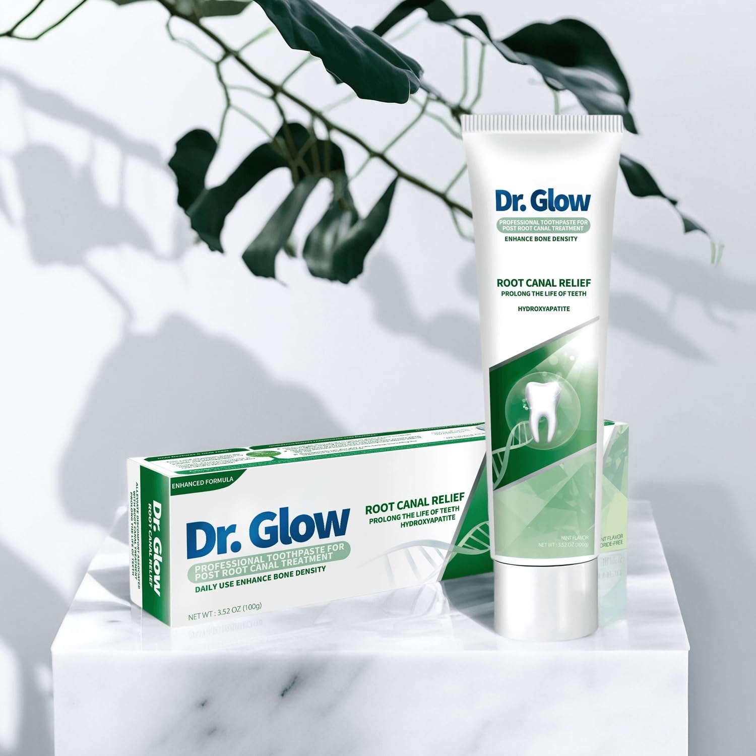 Dr. Glow Post-Root-Canal Toothpaste – Remineralizing Hydroxyapatite, Fluoride Free