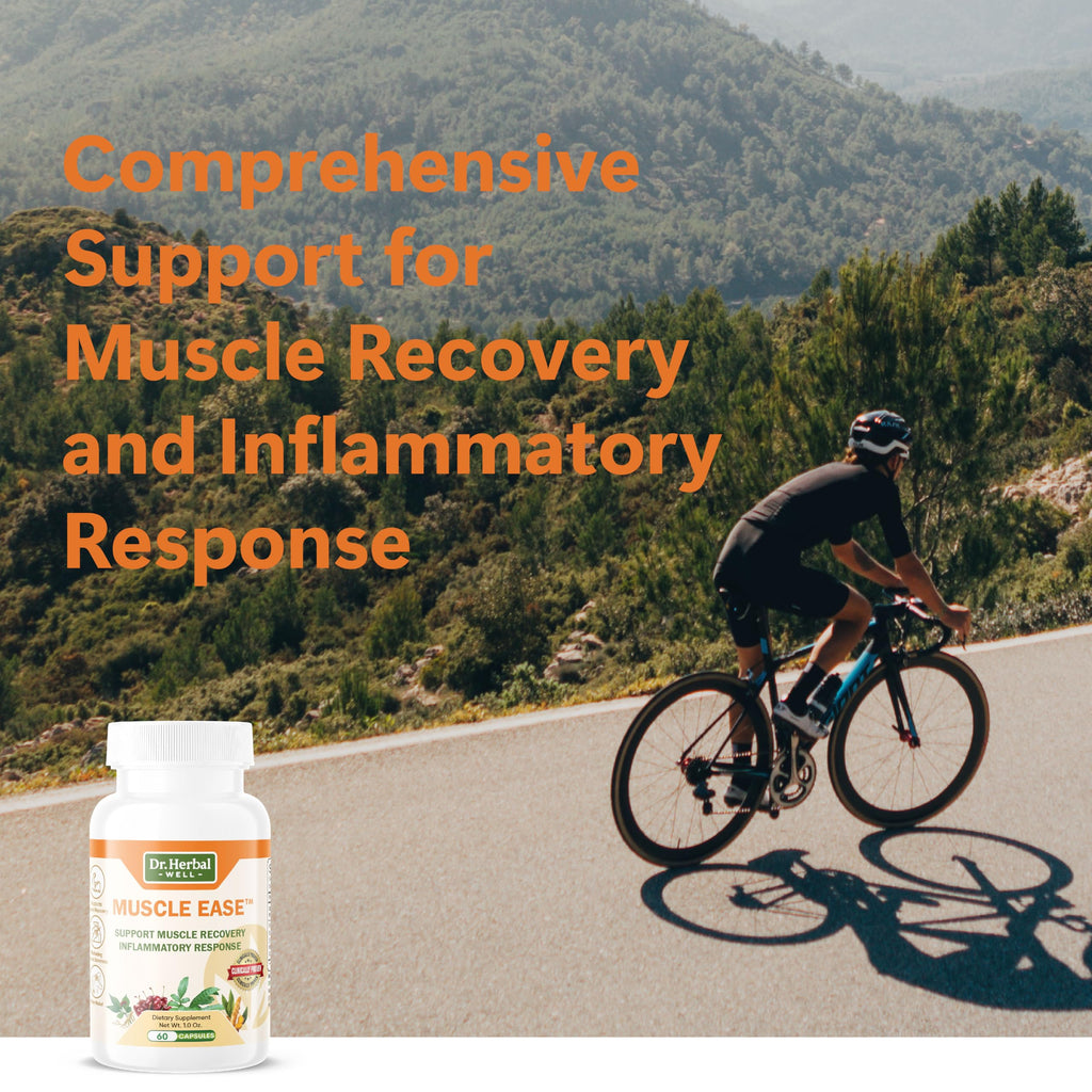 DR.HERBAL WELL Muscle Ease – Fast-Acting Joint, Muscle & Nerve Support | 60 Capsules MAX-Strength