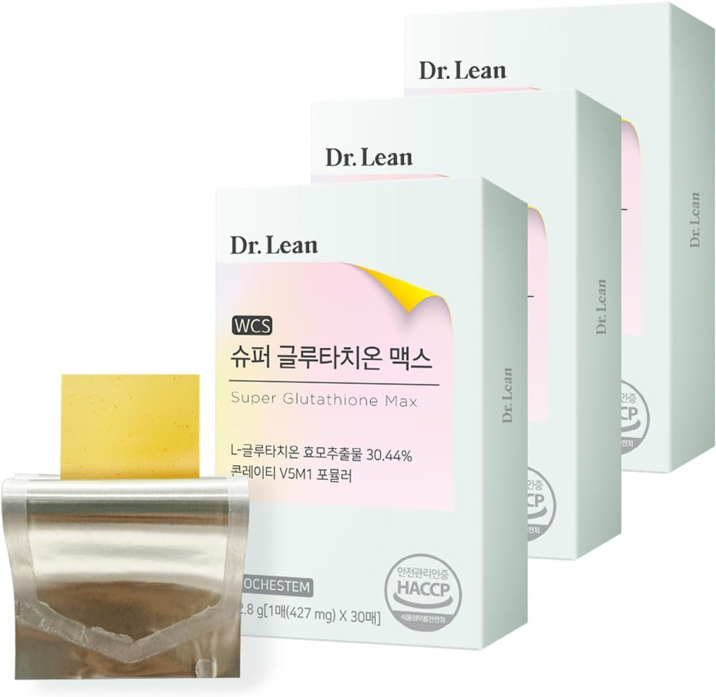 Dr. Lean Super Glutathione Max – 427mg Fast-Melt ODF Strips, Skin & Liver Support, Made in Korea