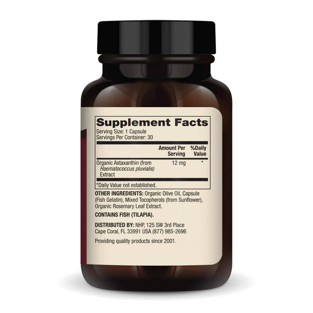 Dr. Mercola Astaxanthin 12 mg – 30 Servings, Non-GMO Dietary Supplement for Immune, Vision & Skin Support