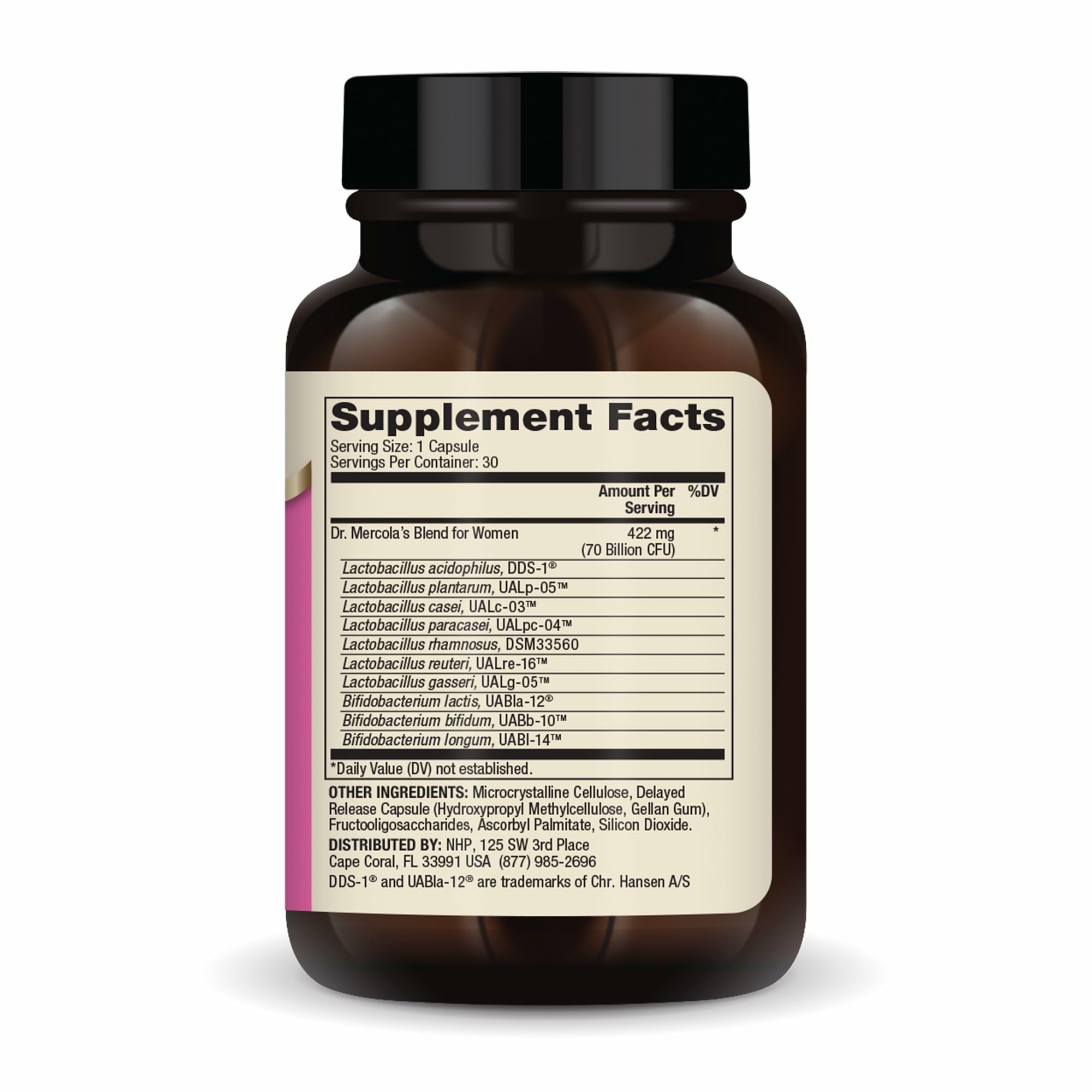 Dr. Mercola Complete Probiotics for Women - 30 Servings | Gut, Vaginal & Immune Health