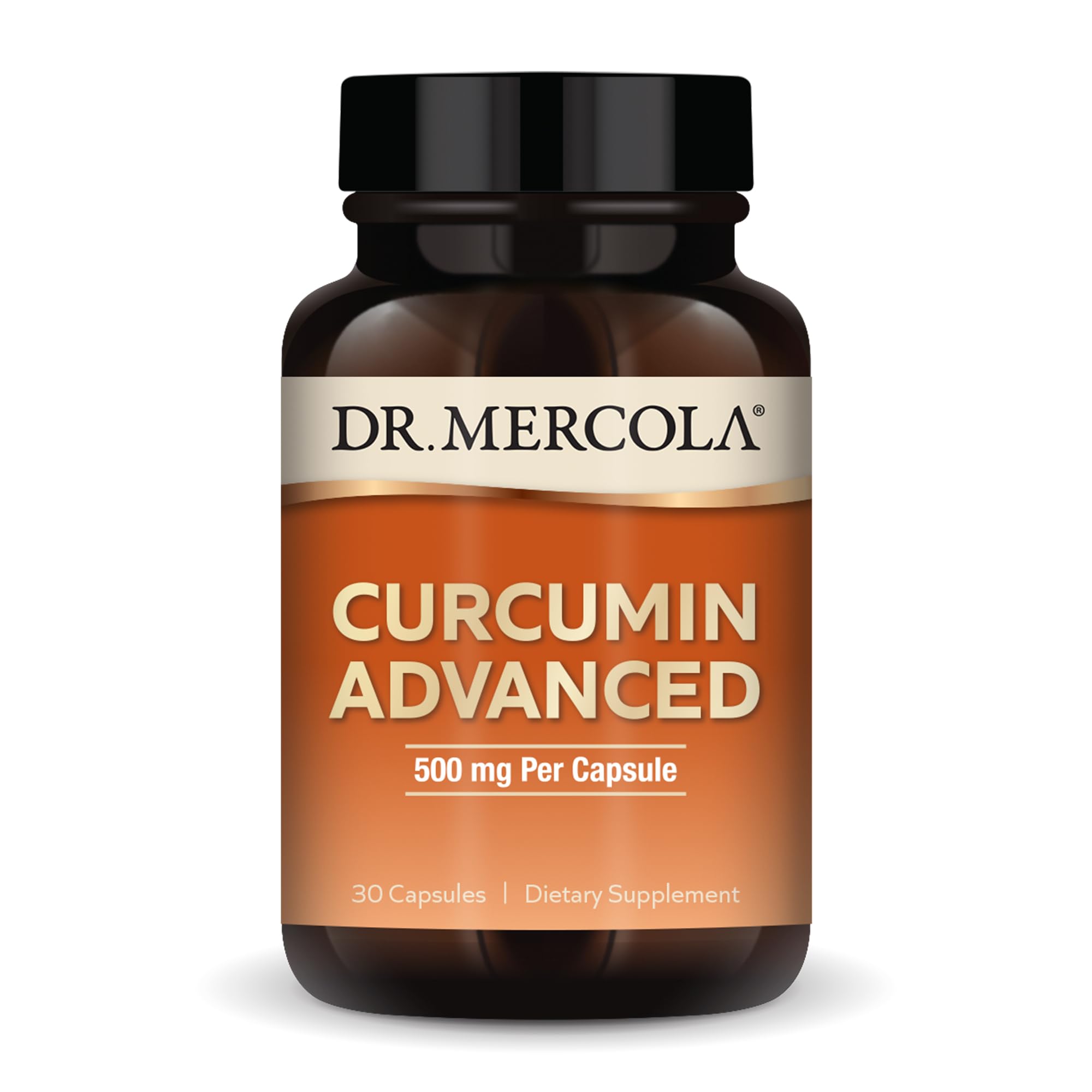 Dr. Mercola Curcumin Advanced - 500 mg Curcumin, 95% Curcuminoids, 30 Servings