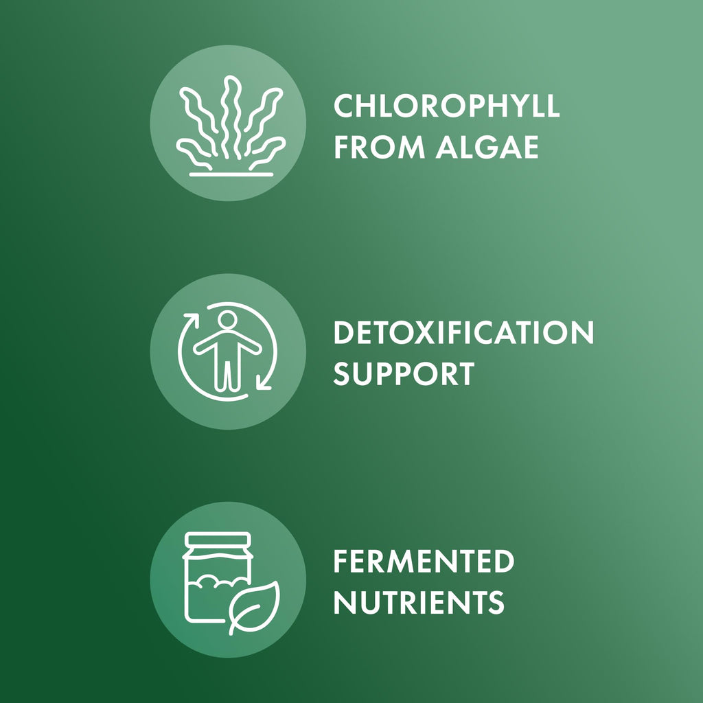Dr. Mercola Fermented Chlorella with Chlorophyll - 90 Servings (450 Tablets) - Non-GMO, NSF Certified