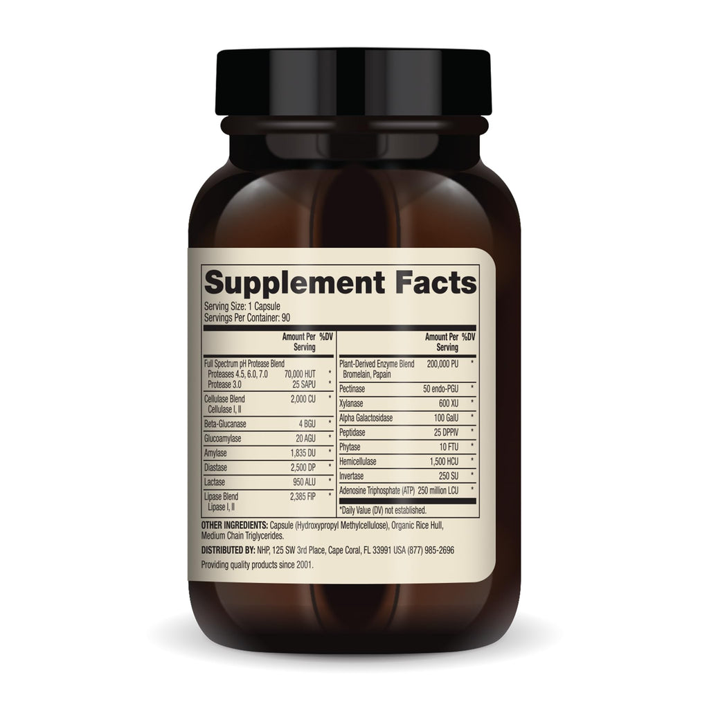Dr. Mercola Full Spectrum Enzymes - Digestive & Immune Support | 22 Enzymes | Non-GMO