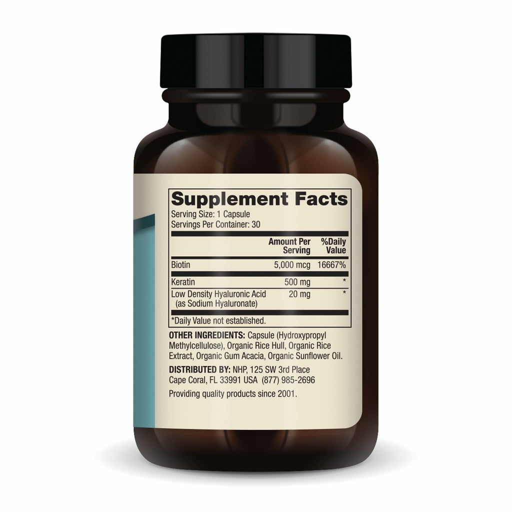 Dr. Mercola Hair, Skin & Nails – Biotin, Keratin & Hyaluronic Acid | Premium Quality – 30 Capsules