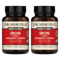 Dr. Mercola Iron from Organic Curry – 2 Pack, 30 Servings, 7.5 mg Iron | USDA Organic, Non-GMO