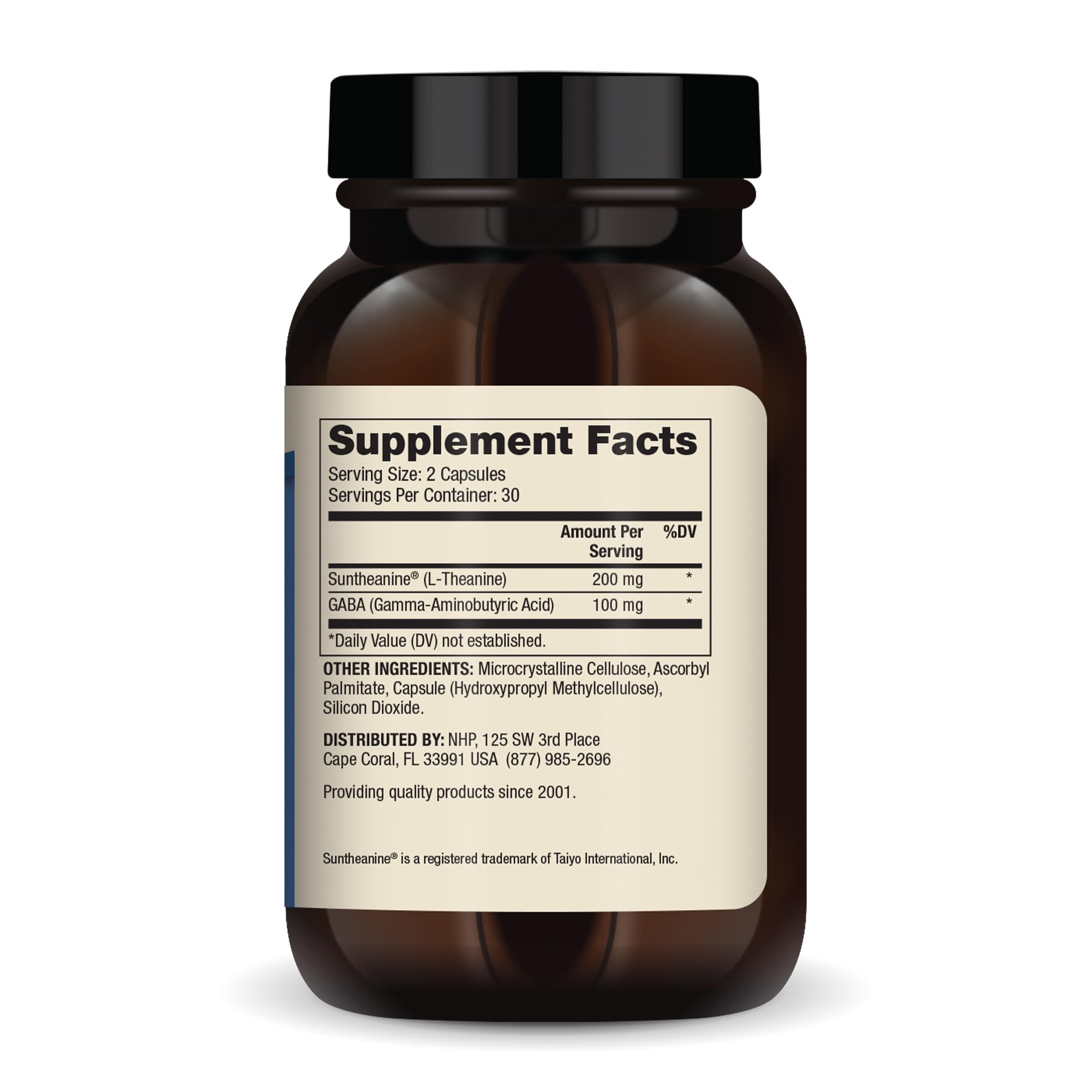 Dr. Mercola L-Theanine Plus GABA, 60 Capsules  Non-GMO, Gluten Free, Soy Free