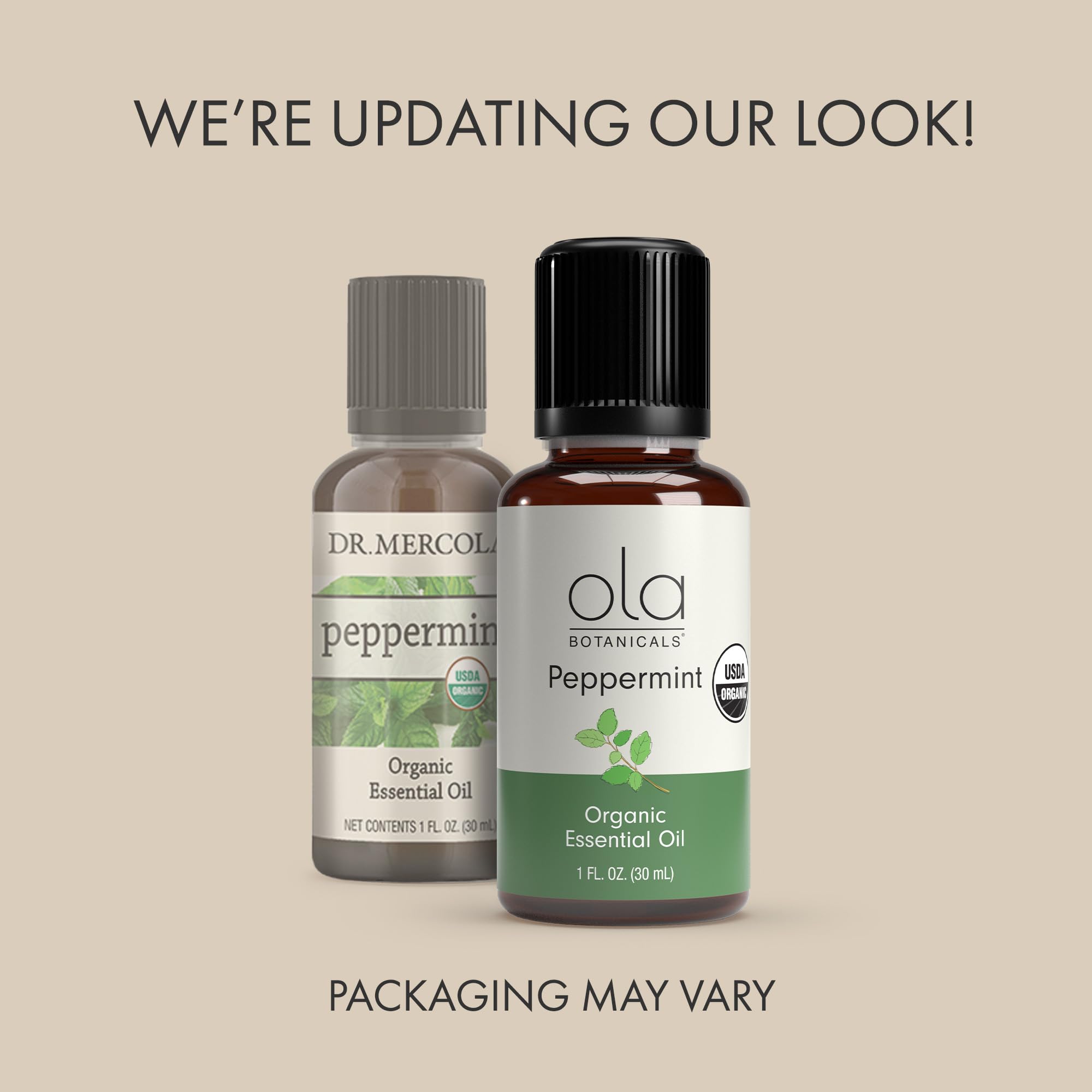 Dr. Mercola Ola Botanicals Organic Peppermint Essential Oil (1 oz) – Stimulating & Soothing
