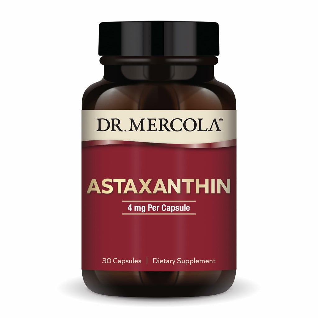 Dr. Mercola Organic Astaxanthin 4 mg – Antioxidant Support – 30 Servings