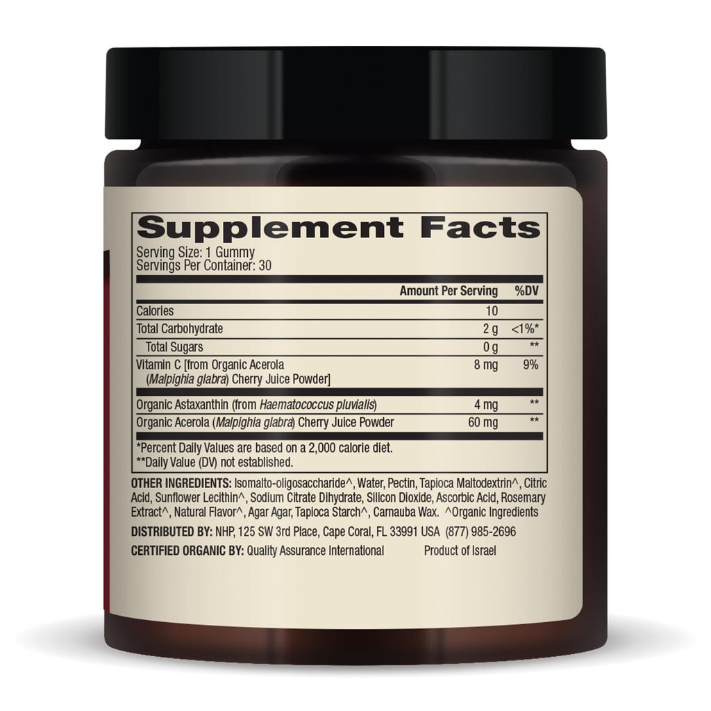 Dr. Mercola Organic Astaxanthin Gummies – 30 Servings, 4 mg/Serving