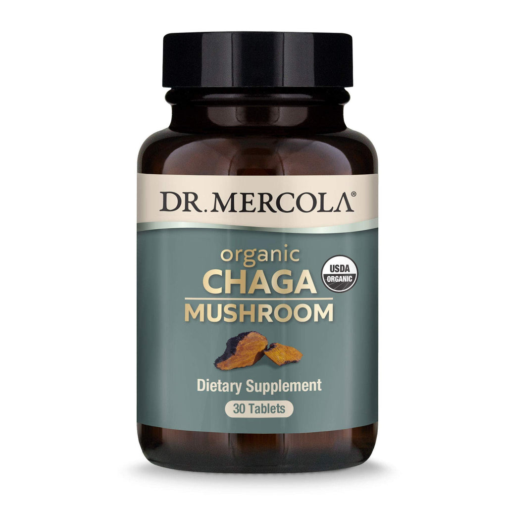 Dr. Mercola Organic Chaga Mushroom - 30 Servings, Immune Support, USDA Organic