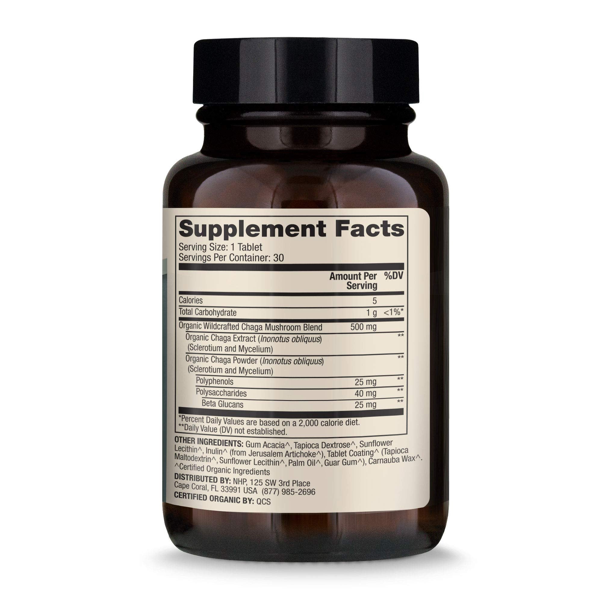Dr. Mercola Organic Chaga Mushroom - 30 Servings, Immune Support, USDA Organic
