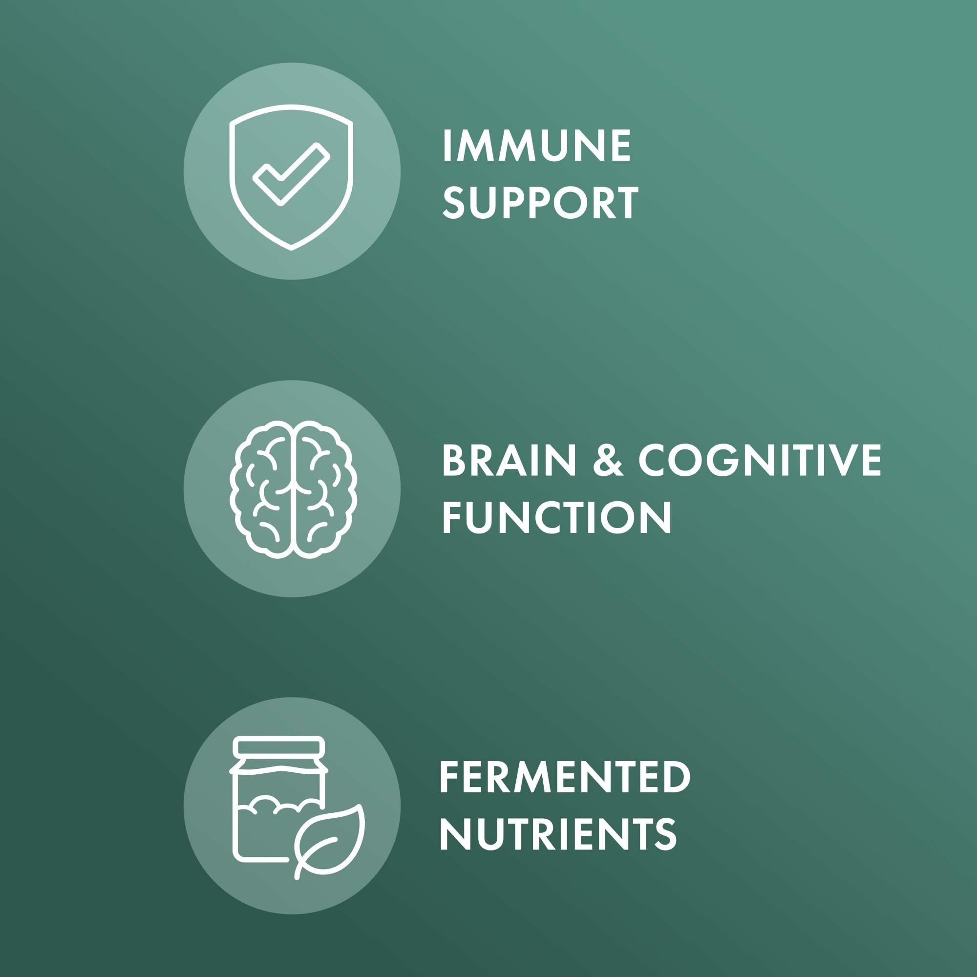 Dr. Mercola Organic Fermented Mushroom Complex - Immune & Cellular Health - 90 Capsules (30 Servings) - Non-GMO & Gluten-Free