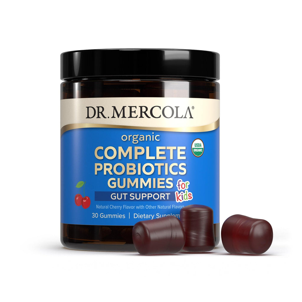 Dr. Mercola Organic Complete Probiotics Gummies for Kids - 2 Pack, 30 Servings, 1 Billion CFU per Gummy