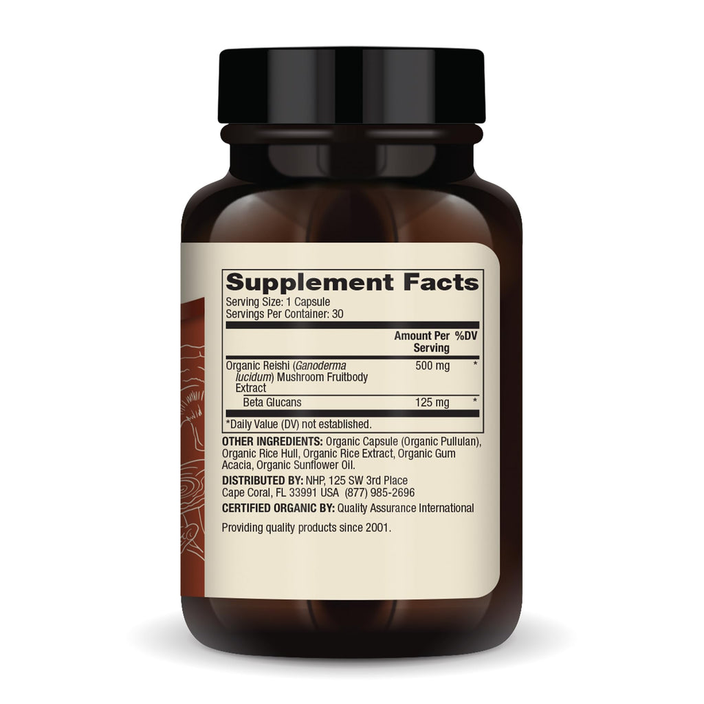Dr. Mercola Organic Reishi Mushroom Extract – Immune Support, USDA Organic, Non-GMO, 30 Servings