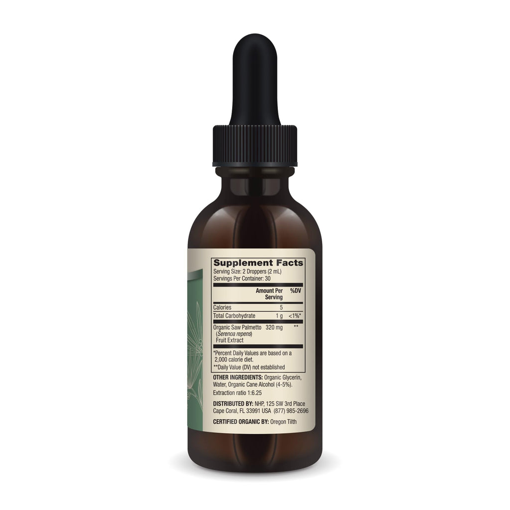 Dr. Mercola Saw Palmetto Liquid Drops – Organic, Non-GMO (2 fl oz, 60 mL)