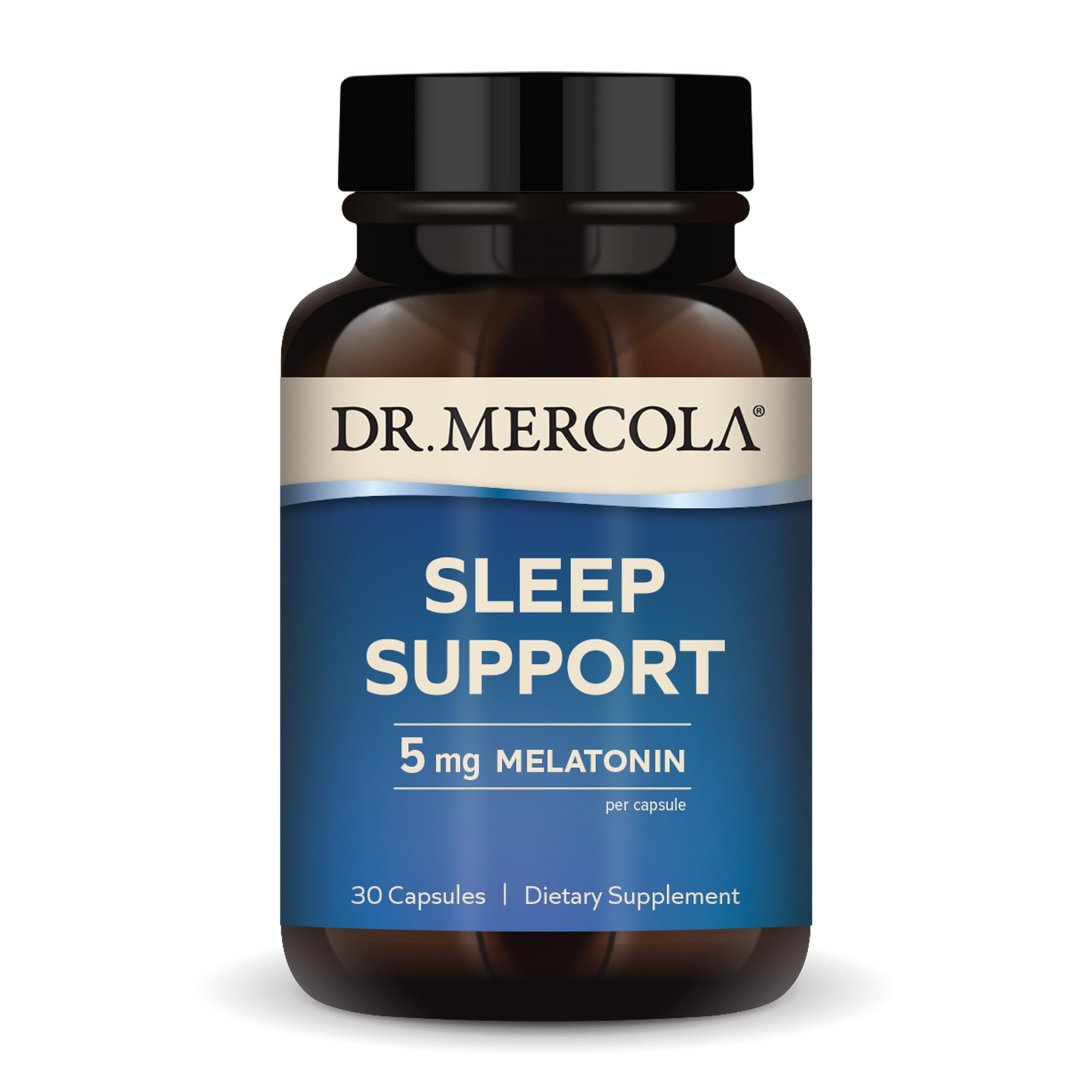 Dr. Mercola Sleep Support with Melatonin 5 mg – 30 Servings (Non-GMO)