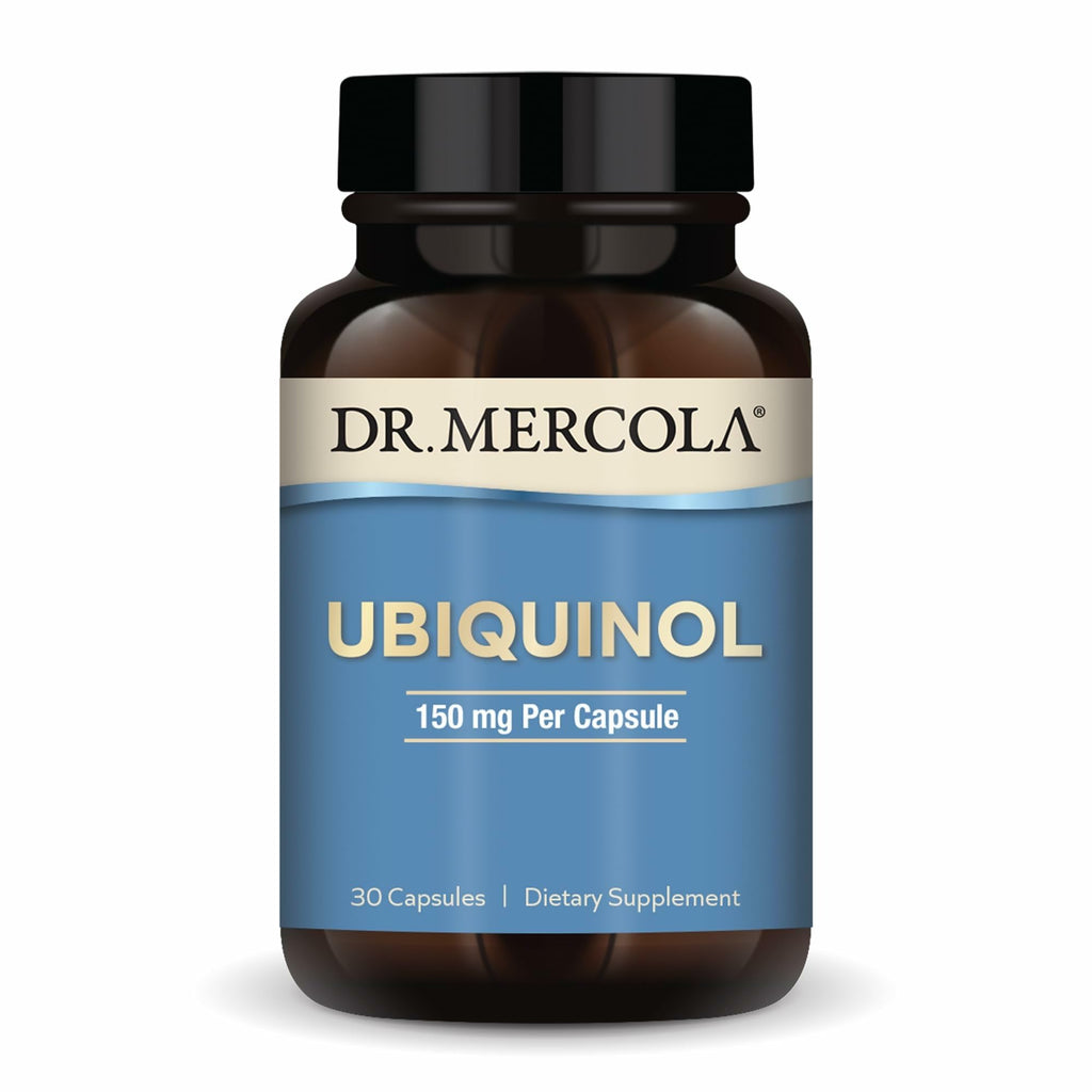 Dr. Mercola Ubiquinol 150 mg, 30 Servings (30 Capsules) - Non-GMO Dietary Supplement