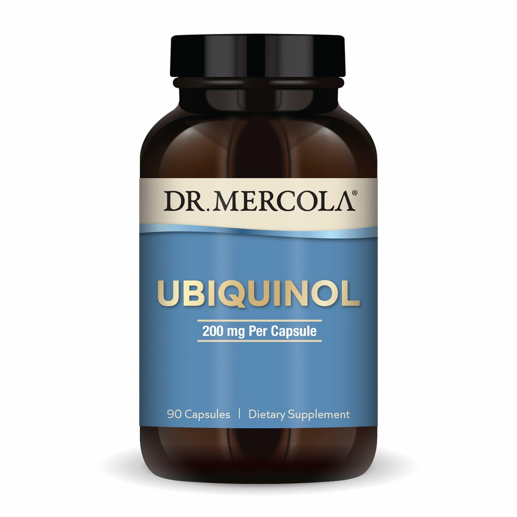 Dr. Mercola Ubiquinol – 90 Servings (90 Capsules), 200 mg per Capsule, Non-GMO Dietary Supplement