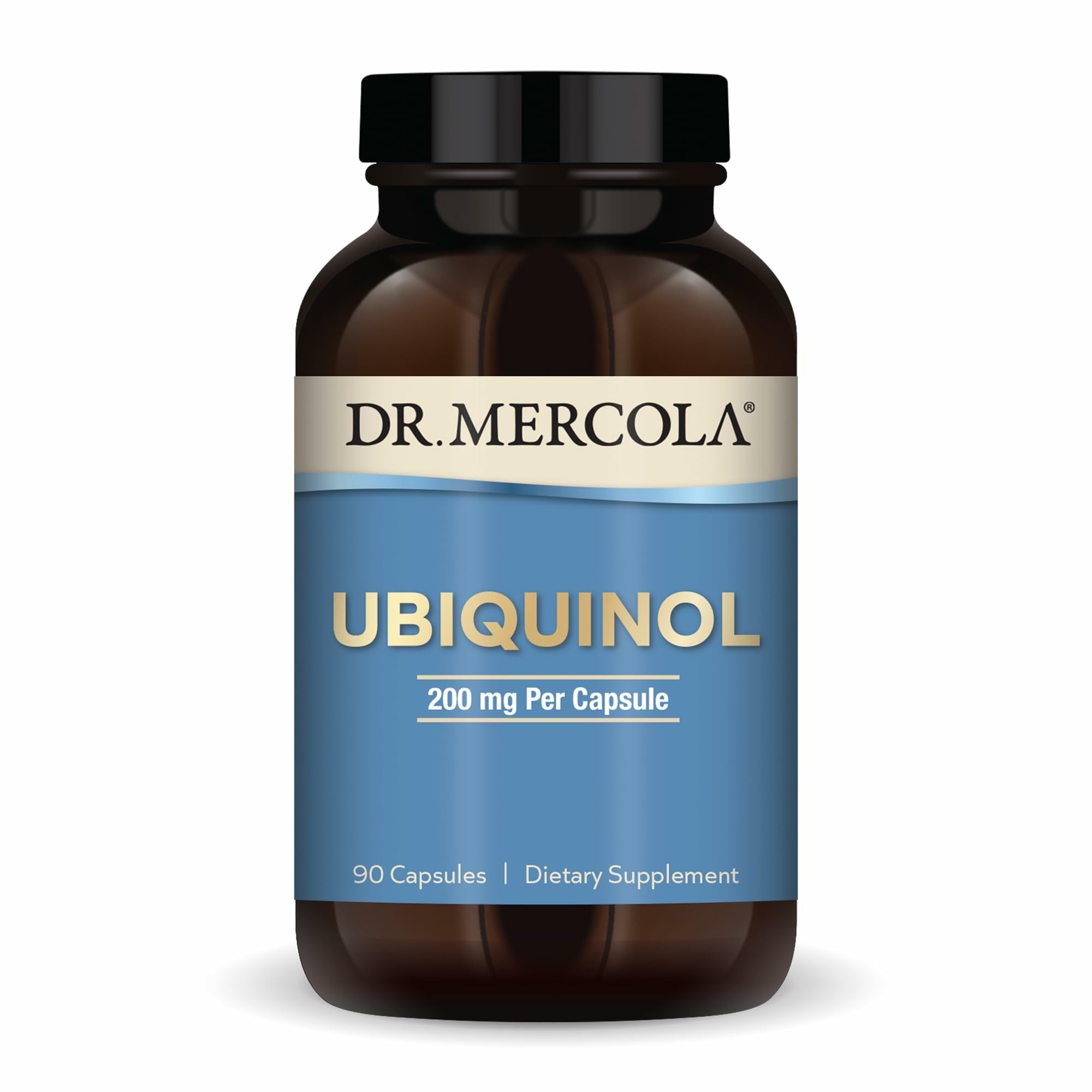 Dr. Mercola Ubiquinol – 90 Servings (90 Capsules), 200 mg per Capsule, Non-GMO Dietary Supplement