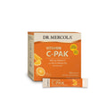 Dr. Mercola Vitamin C-PAK – 30 Servings Fizzy Orange Drink Mix (500 mg Vitamin C, Zinc, Vitamin D3) – Non-GMO