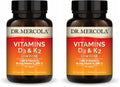 Dr. Mercola Vitamins D3 & K2 Low Dose - 2-Pack | Immune & Bone Support