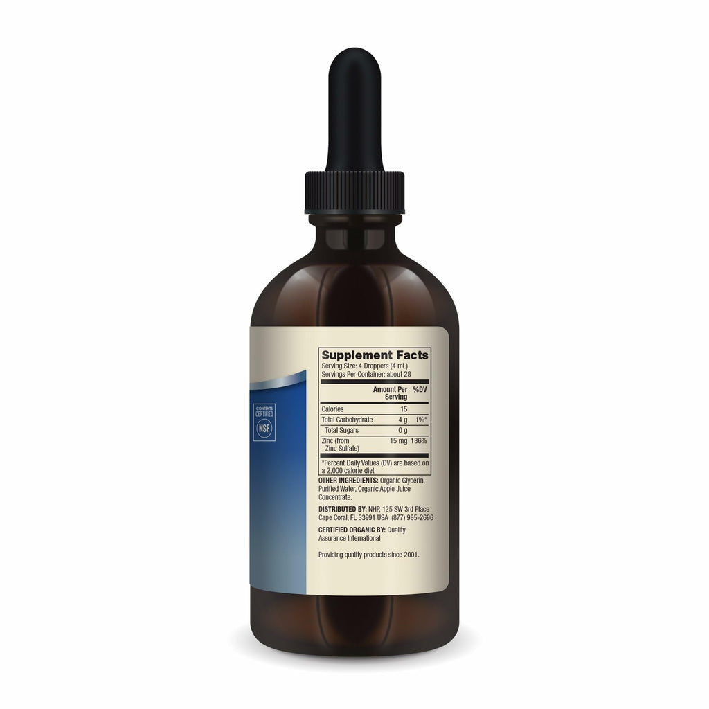 Dr. Mercola Zinc Liquid Drops — 15 mg Zinc, Organic, Immune & Organ Support, 3 Pack
