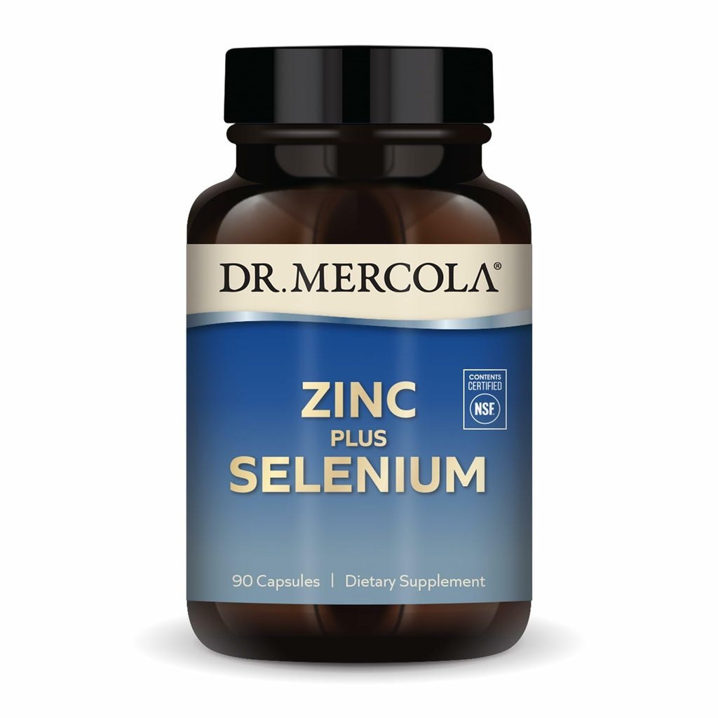 Dr. Mercola Zinc Plus Selenium – Immune & Brain Support – 90 Servings