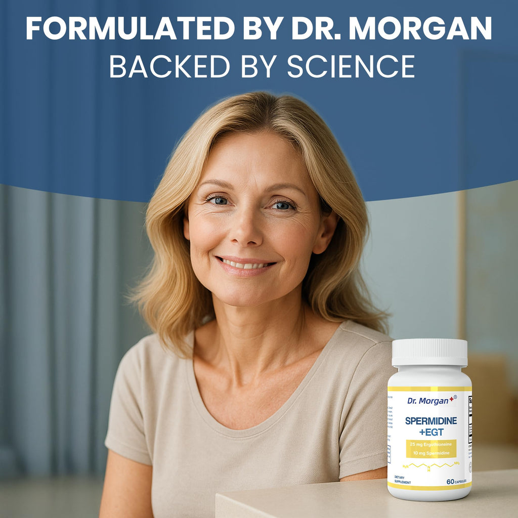 Dr. Morgan Spermidine & Ergothioneine – 99% Purity, Third-Party Tested