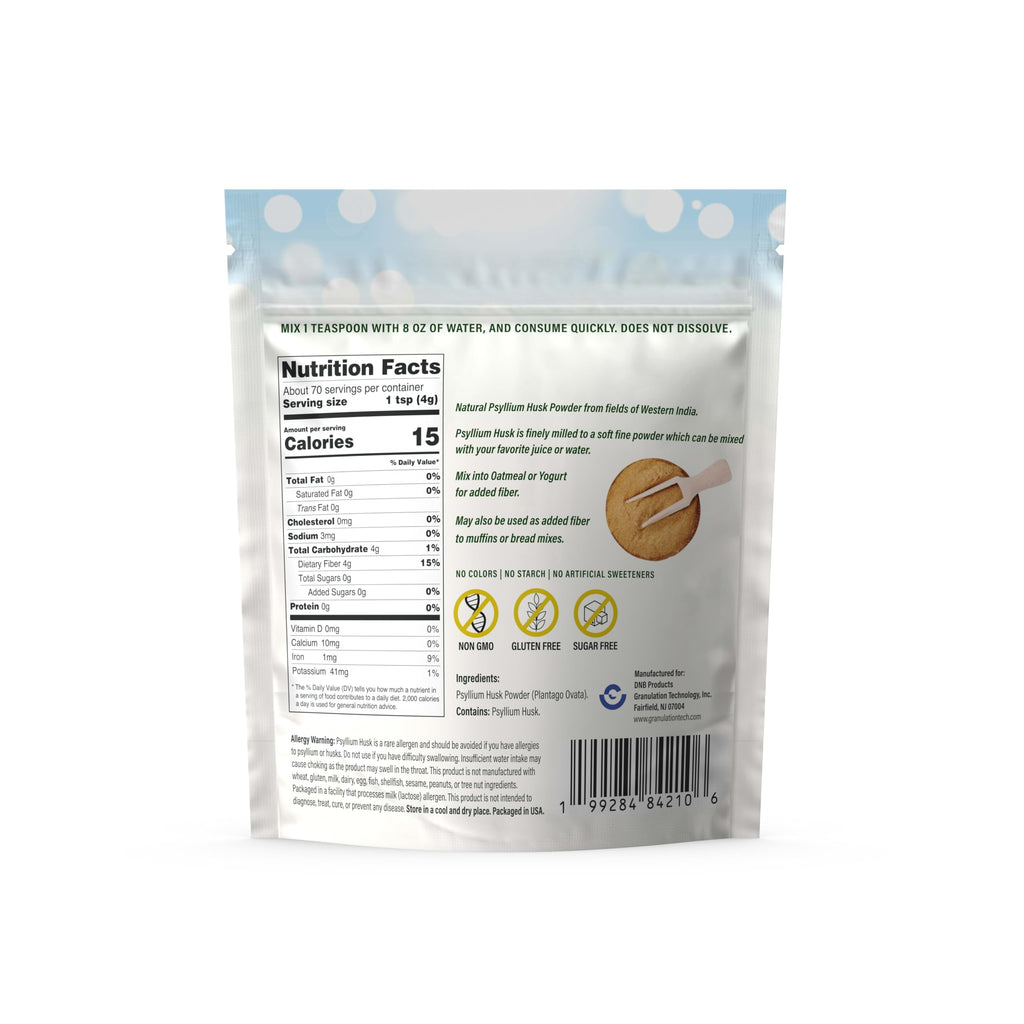 Dr. Nigalaye's Best Finely Milled Organic Psyllium Husk Powder – 12.5 oz | Natural Fiber, Gluten Free, Non-GMO, Sugar Free