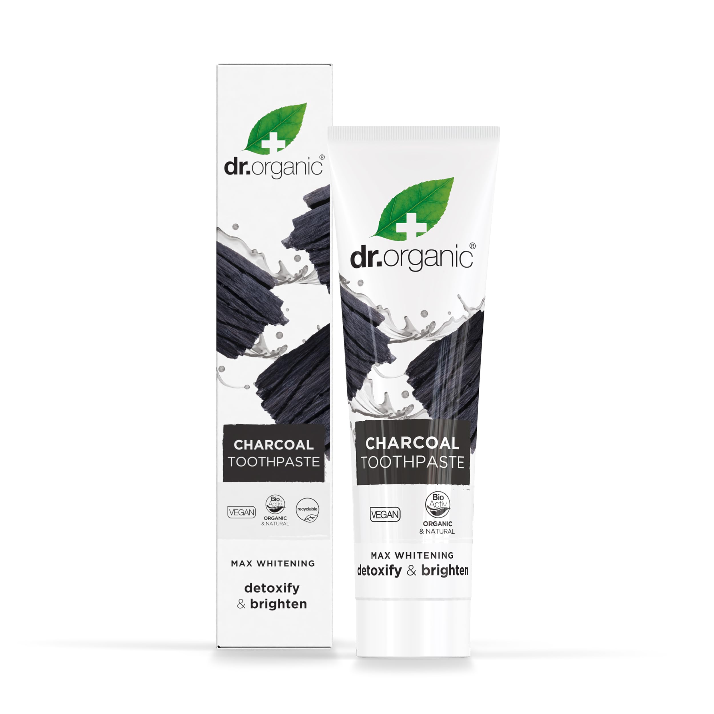 Dr Organic Extra Whitening Charcoal Toothpaste 100ml | Teeth Whitening