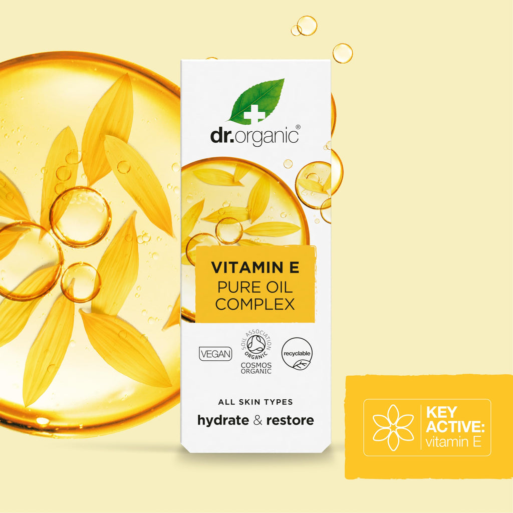 Dr Organic Vitamin E Pure Oil Complex | Nourishes Skin, COSMOS Organic, Cruelty-Free