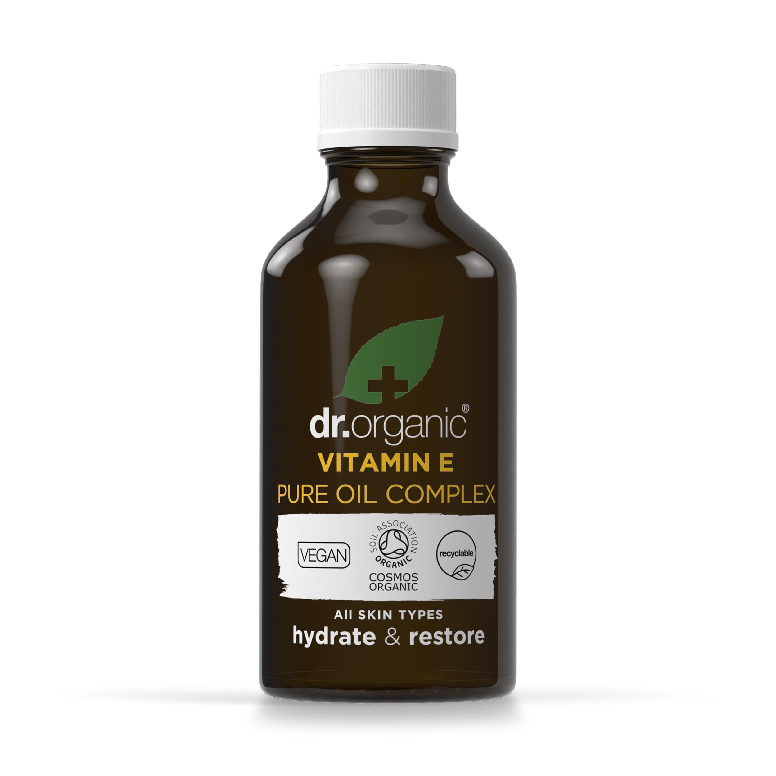 Dr Organic Vitamin E Pure Oil Complex | Nourishes Skin, COSMOS Organic, Cruelty-Free