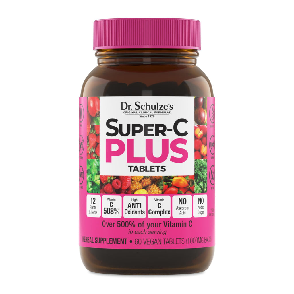 Dr. Schulze's Super-C Plus – Vitamin C for Immune Support, Skin Health & Antioxidant Power