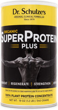 Dr. Schulze's SuperProtein Plus | 100% Plant Protein, Organic Powder, B-12 & Spirulina | 19 oz
