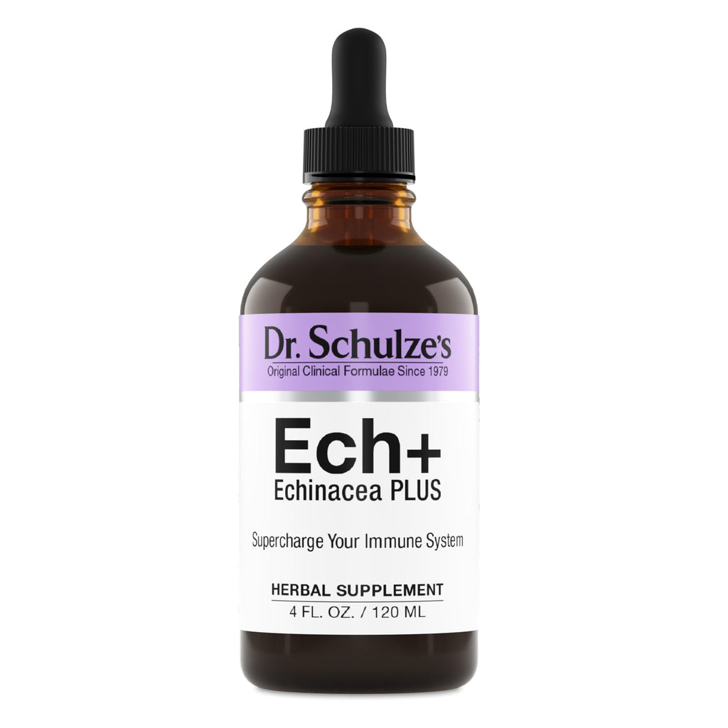 Dr. Schulze's Echinacea Plus - Organic Echinacea Root & Seed, Immune Support, 4 oz
