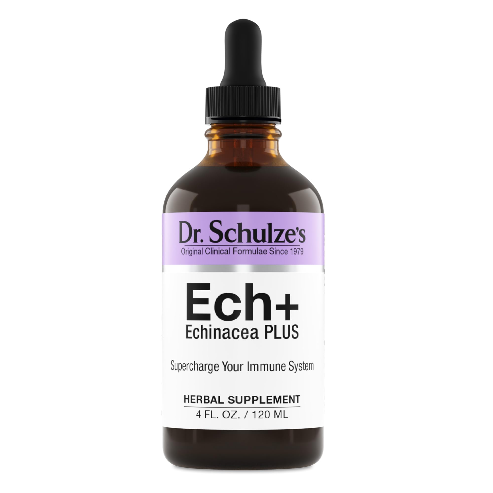 Dr. Schulze's Echinacea Plus - Organic Echinacea Root & Seed, Immune Support, 4 oz