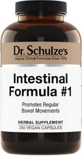 Dr. Schulze's Intestinal Formula #1 — Plant-Based Bowel Movement Support (250 Count)
