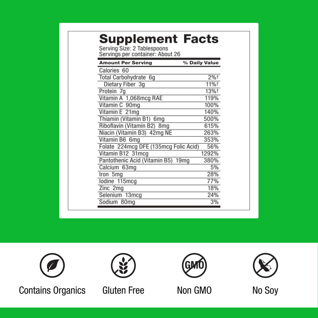 Dr. Schulze's SuperFood Plus – Everyday Plant-Based Multivitamin for Energy & Wellness | Gluten-Free & Dairy-Free | 14 oz 2-Pack