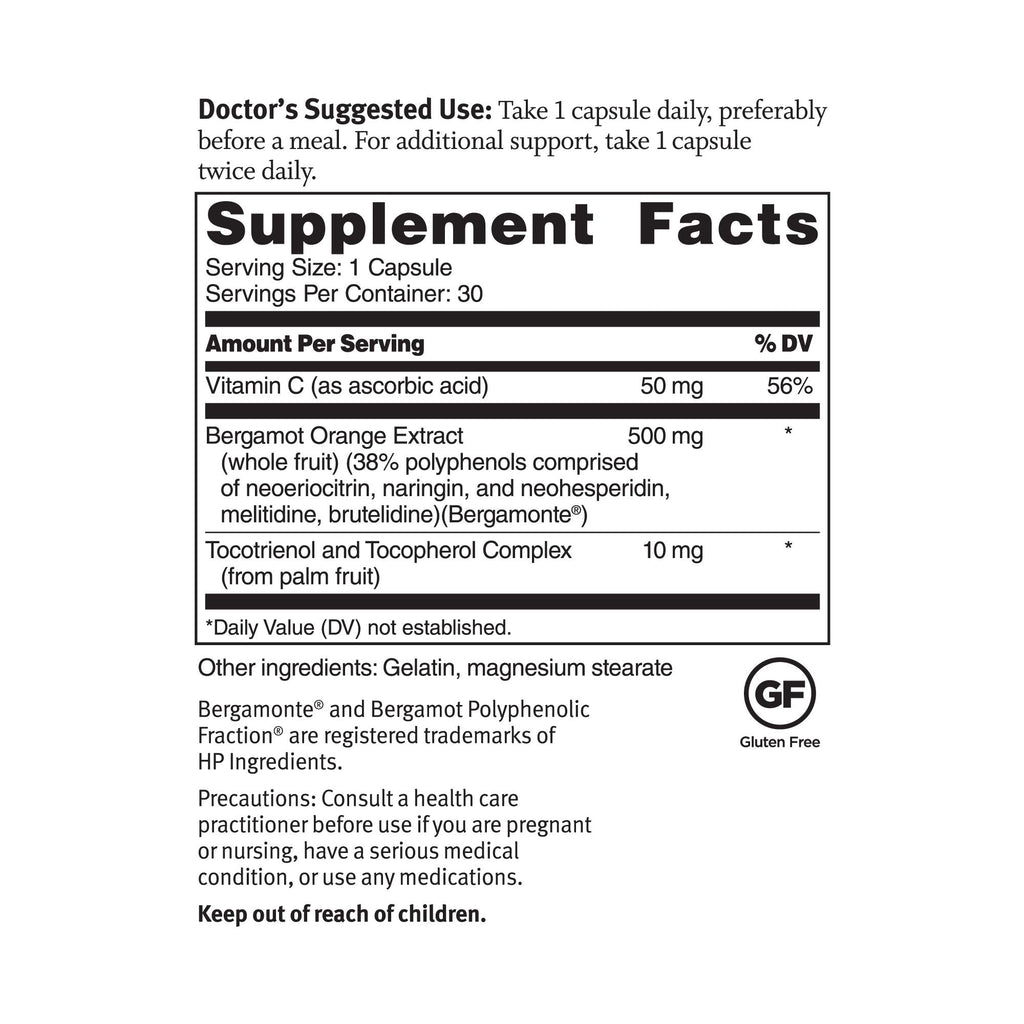 Dr. Sinatra's Advanced Cholesterol Solutions – Citrus Bergamot, 30 Capsules