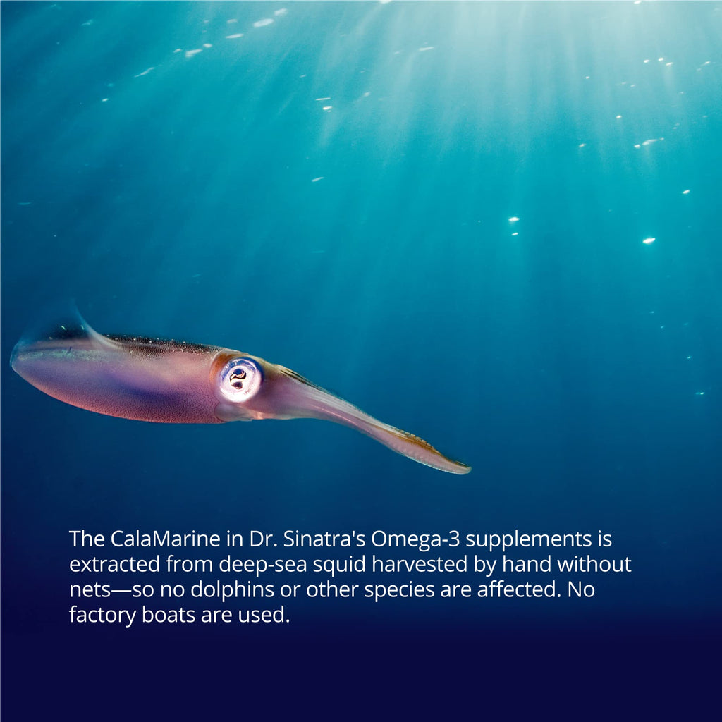 Dr. Sinatra CalaMarine Omega-3 with DHA & EPA – Clinical Grade, 60 Softgels for Heart, Brain & Eye Health