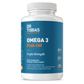 Dr. Tobias Omega 3 Fish Oil 2000mg Triple Strength | 800mg EPA / 600mg DHA | 60 Softgels