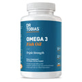Dr. Tobias Omega-3 Fish Oil 2000mg Triple Strength – 800mg EPA / 600mg DHA per Serving | 90 Softgels