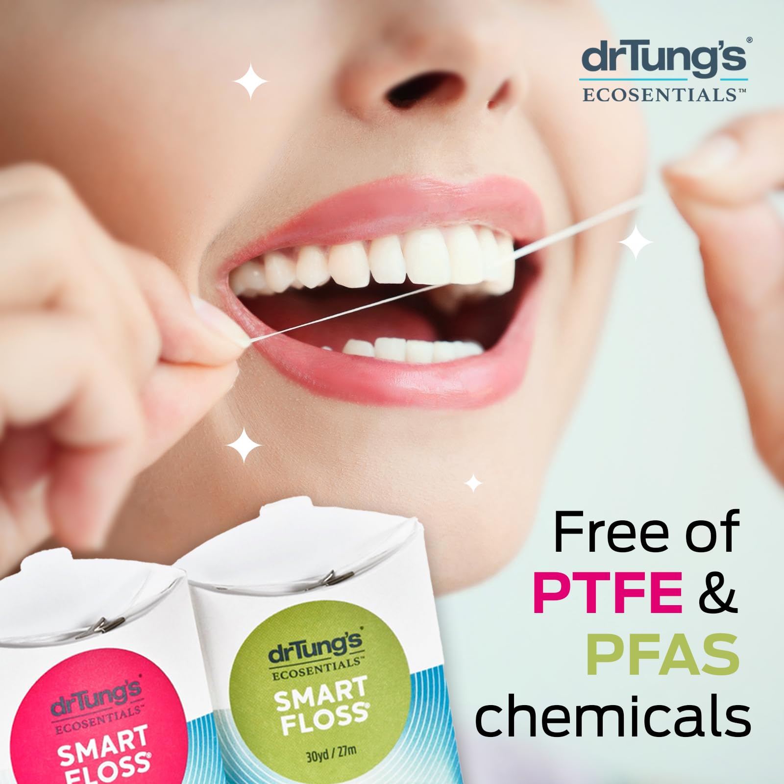 DrTung's Smart Floss – Natural, PTFE & PFAS Free, BPA Free, Cardamom Flavor