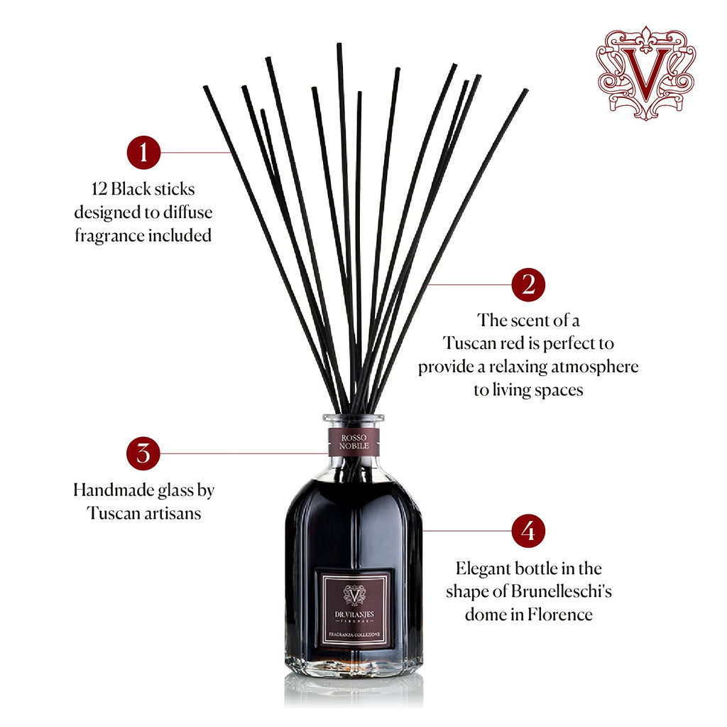 Dr. Vranjes Rosso Nobile Diffuser 500ml | Wine-Inspired Home Fragrance