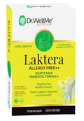 Dr. WellMe Laktera Allergy-Free Probiotics – 30 Caps, Goat Milk Formula, 12B CFU, Immune & Gut Health, Low Lactose, Gluten-Free