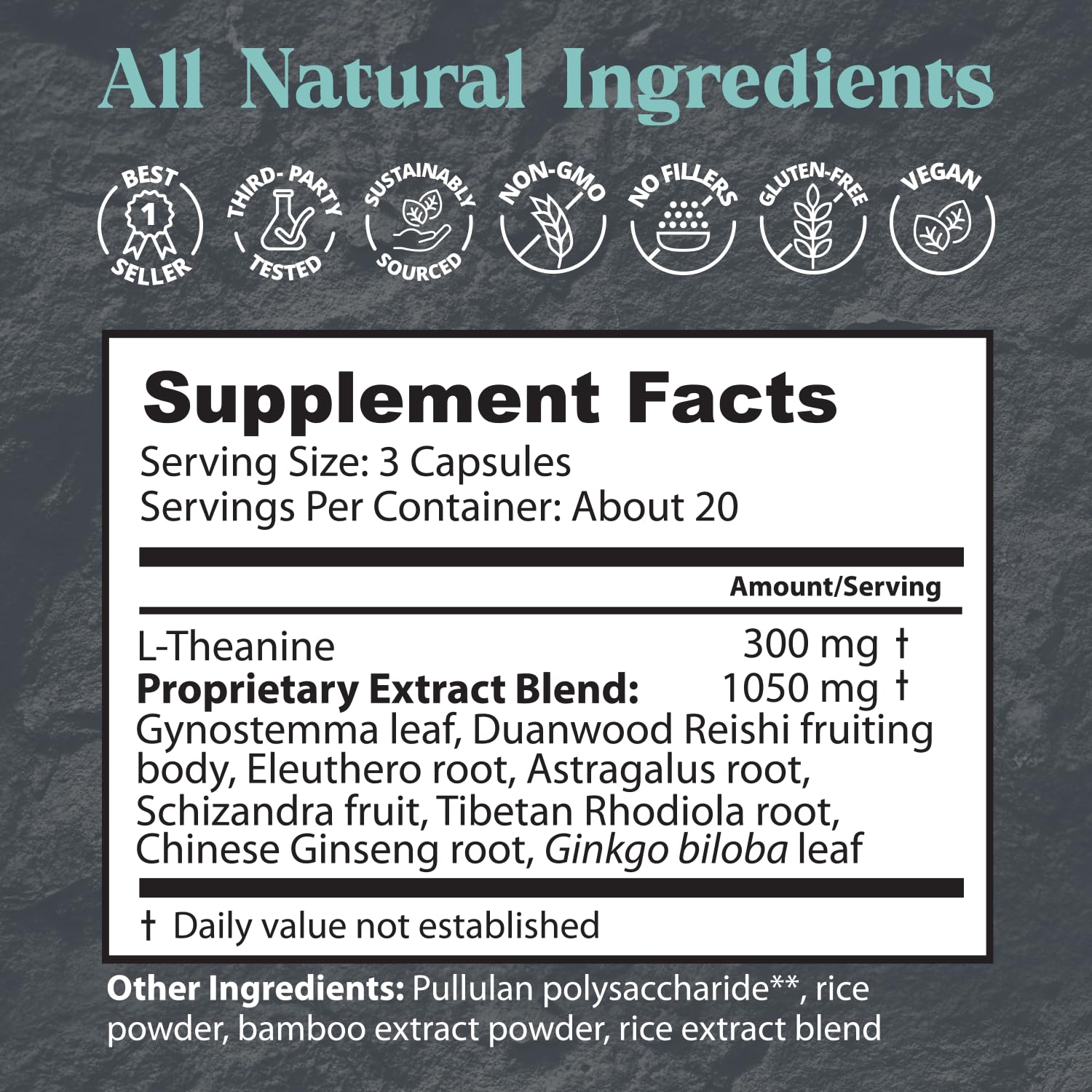 Dragon Herbs Tao in a Bottle Capsules – Stress, Mood & Focus Support (60 Capsules, 450 mg Each)