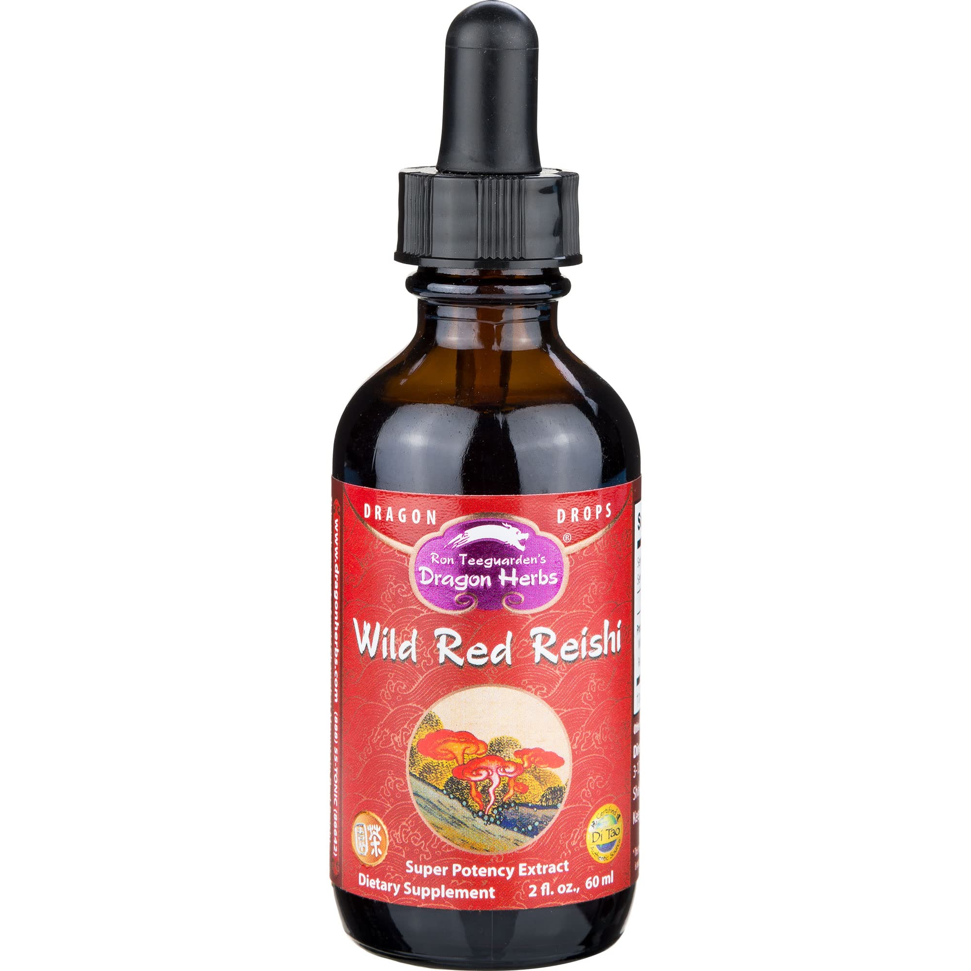 Dragon Herbs Wild Red Reishi Drops - 2 fl oz