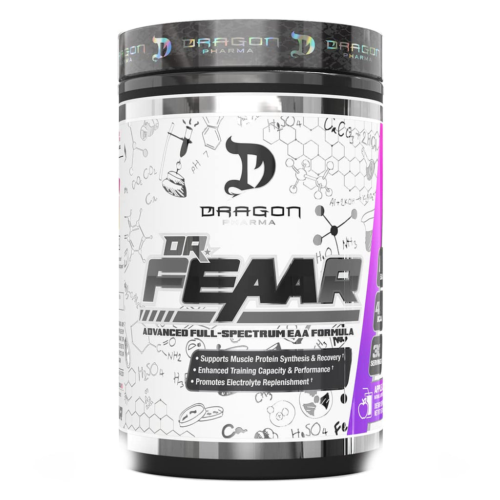 DRAGON PHARMA Dr. FEAAR Advanced Full-Spectrum EAA Matrix – 30 Servings (Grape Juice)