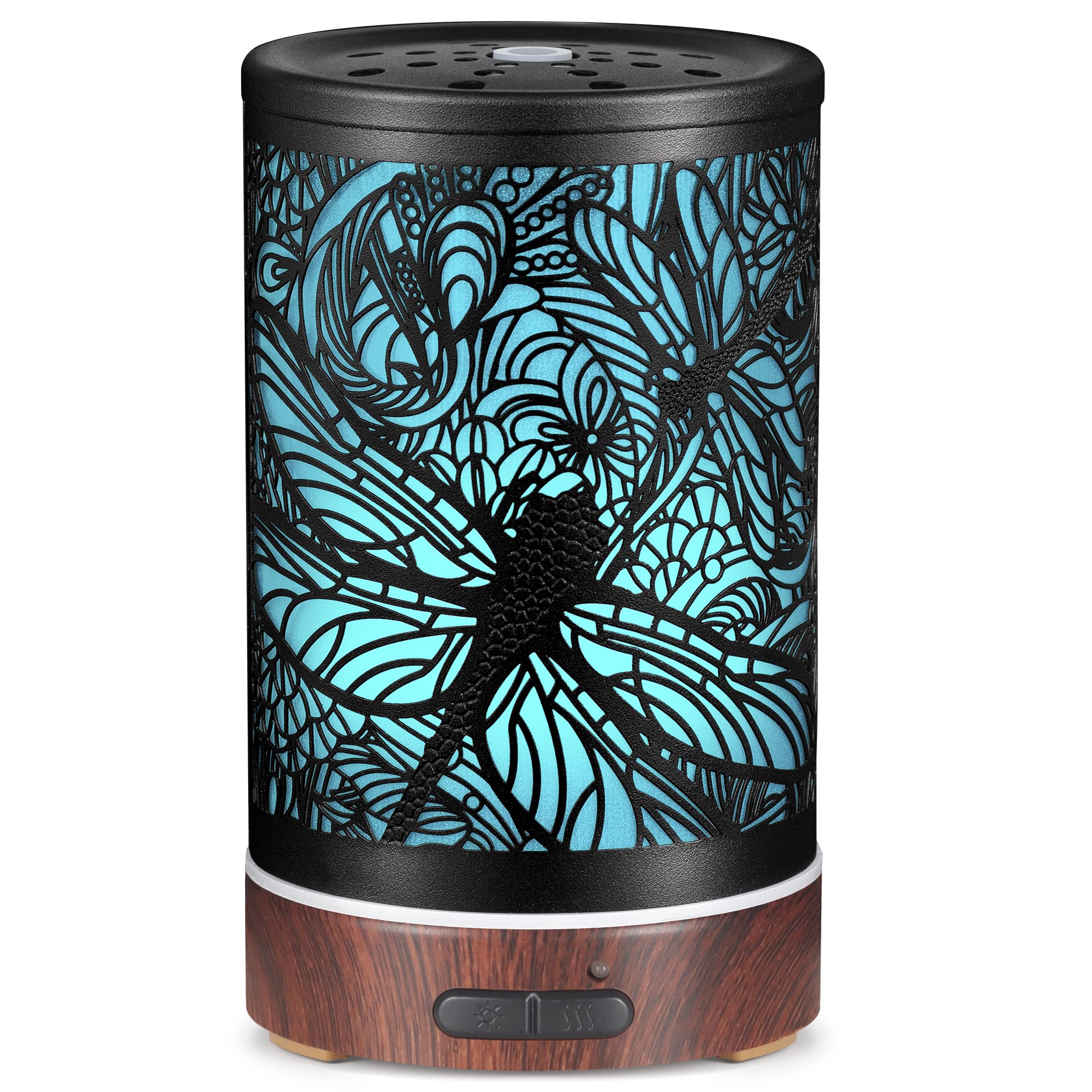 Essential Oils Diffuser - Aromatherapy Dragonfly Diffuser with 7-Color LED Lights